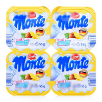 Váng sữa hương vani Zott Monte vỉ 4 hộp x 55g